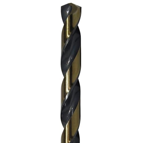 Drill America 3.00mm High Speed Steel Black & Gold KFD Split Point Drill Bit (Pack of 12), KFD Series - size: 3.00mm