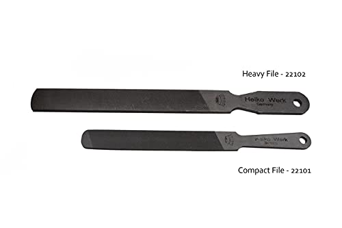 1844 Helko Werk Germany Dual Sided Axe Sharpening Compact & Heavy File Set - size: Compact File #22101 + Heavy File #22102 Set