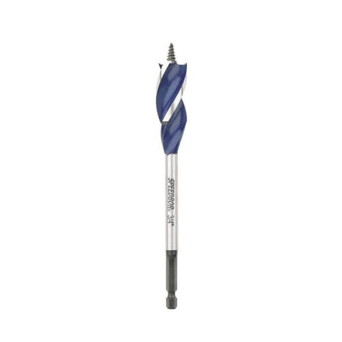 IRWIN SPEEDBOR Tri Flute Wood Drill Bit 3/4" X 6"(3041004) - size: Pack of 1, style: 3/4-Inch Bit