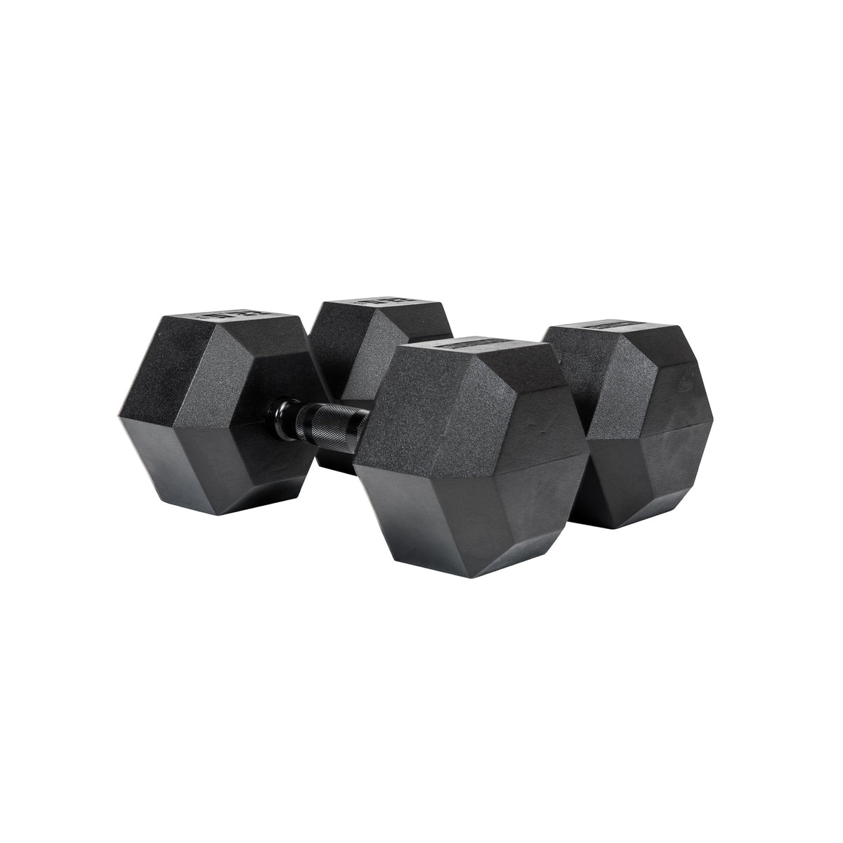 22.5kg Black Hex Dumbbell Pair