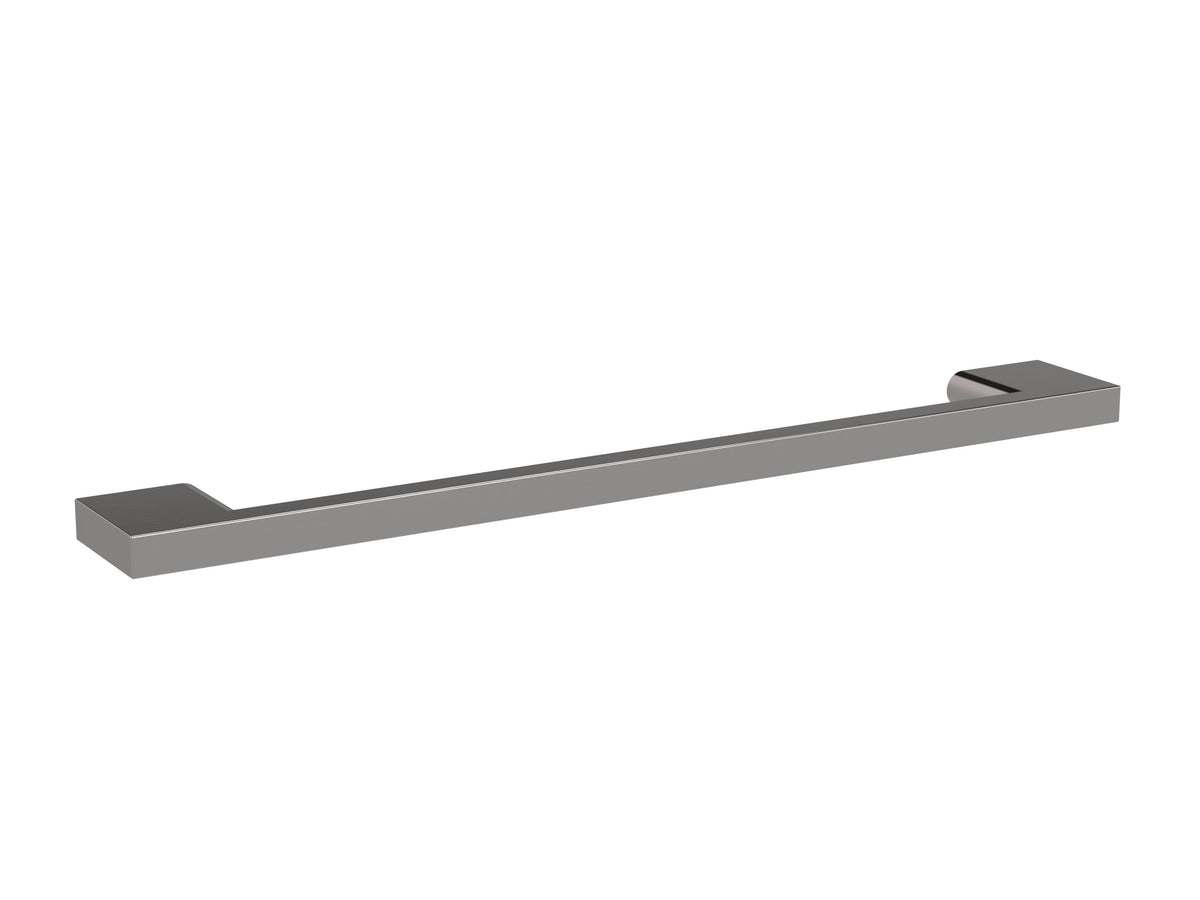 Nuie D Handle, Crafted from High-quality Brass, Durable Bathroom Accessories, Brushed Pewter, 192mm