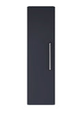 Hudson Reed Solar Wall Hung 1 Door Tall Unit, Modern Bathroom Storage Cabinet, Indigo Blue, 350mm