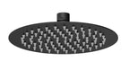 Hudson Reed Fixed Shower Heads Fixed Head, Round Minimalist Design, Stylish Shower Head in Matt Black