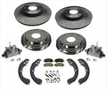 Front Disc Rotors Rear Drums Shoes Fits For Jeep Patriot 08-13 With Rr Drum 9pc