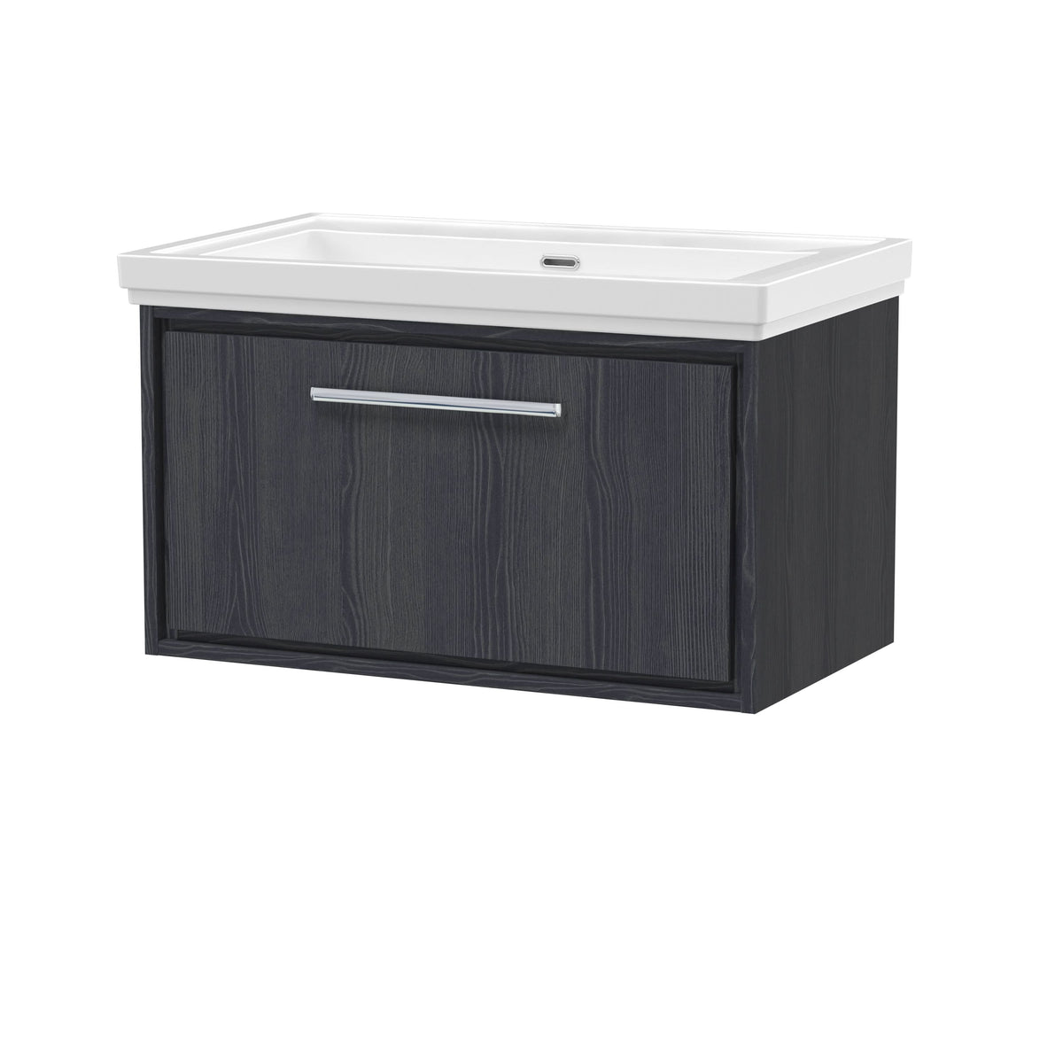 Hudson Reed Lille Wall Hung Vanity Unit with Basin, Durable Bathroom Furniture, Compact Sink Vanity Unit for Modern Bathroom Interiors, 800mm