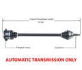 Front Right CV Axle Shaft Fits 95-02 Volkwagen Cabrio W/ Automatic Transmission