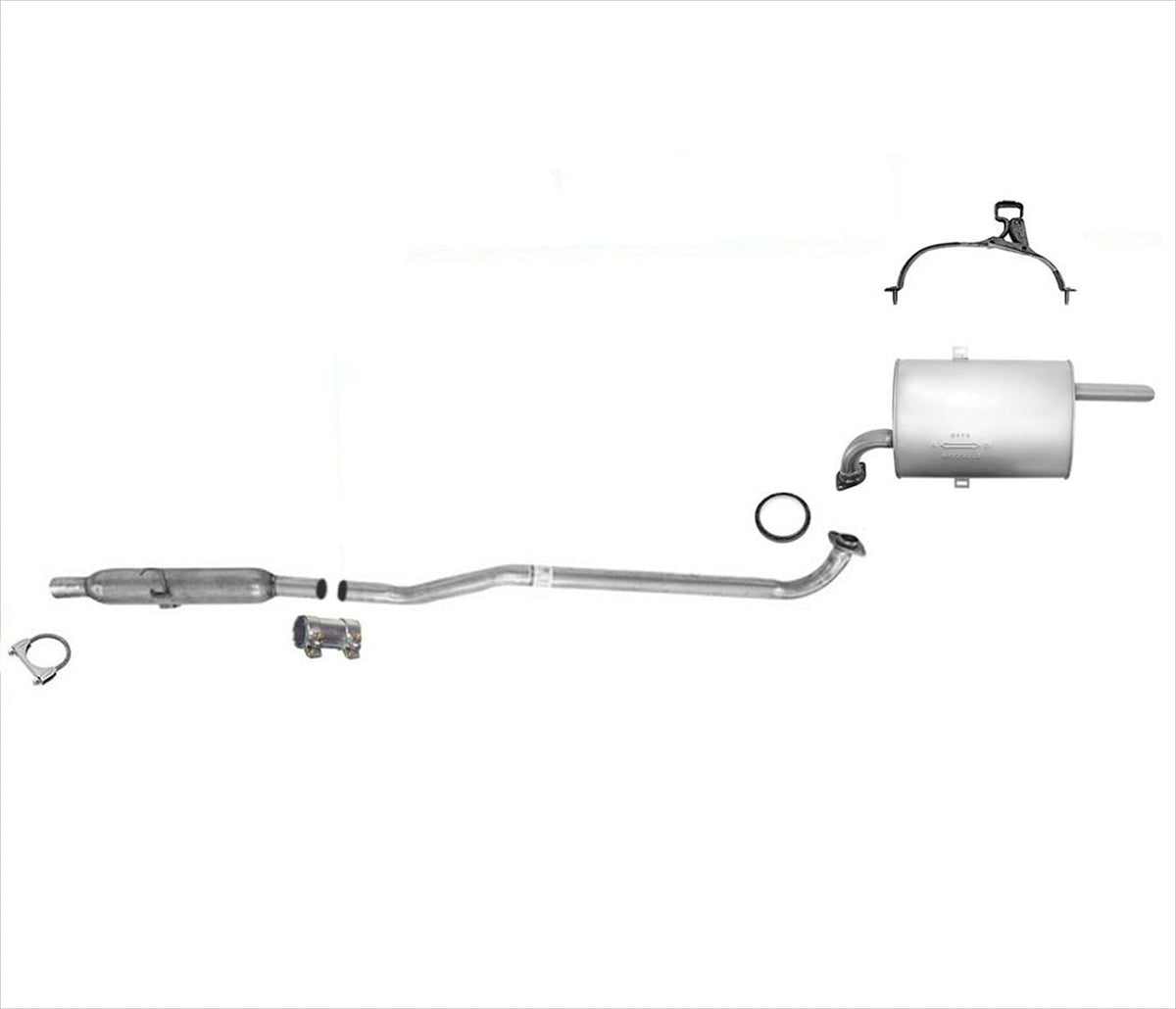 Middle Resonator & Muffler For 1998-2002 Chevrolet Prizm & Toyota Corolla 1.8L