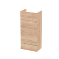Hudson Reed Fusion Floor Standing Vanity Unit without Basin Compact, Modern Bathroom Cabinet in Bleached Oak Finish, 400mm