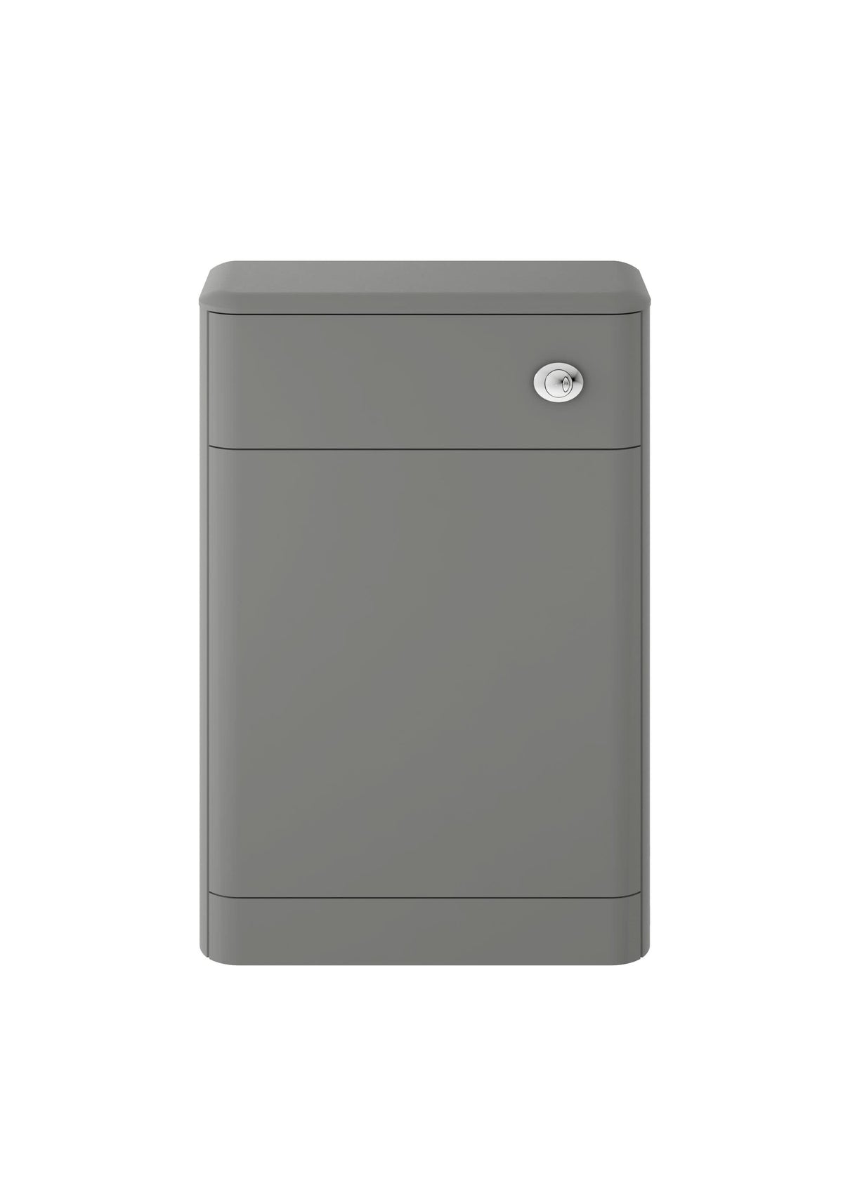 Hudson Reed Solar Floor Standing WC Unit, Back to Wall WC Units for Modern Bathroom, Cool Grey, 550mm