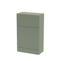 Hudson Reed Fluted Floor Standing WC Unit, Back to Wall WC Units for Modern Bathroom. Satin Green, 500mm