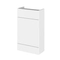 Hudson Reed Fusion Compact Floor Standing WC Unit without Basin, Modern Bathroom Cabinet in Gloss White Finish, 500mm