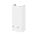Hudson Reed Fusion Floor Standing 1 Door Compact Base Unit without Basin, Modern Bathroom Furniture in Gloss White Finish, 400mm