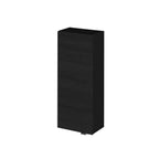 Hudson Reed Fusion Wall Hung Single Soft Close Door Cabinet without Basin, Modern Bathroom Furniture in Charcoal Black Finish, 300mm