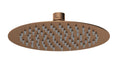 Nuie Round Fixed Shower Head 200mm Diameter, Stylish Stainless Steel Rainfall Shower Head for Modern Bathrooms, Brushed Bronze