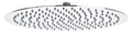 Hudson Reed Fixed Shower Heads Fixed Head, Round Minimalist Design, Shower Accessories, Chrome, 400mm Diameter