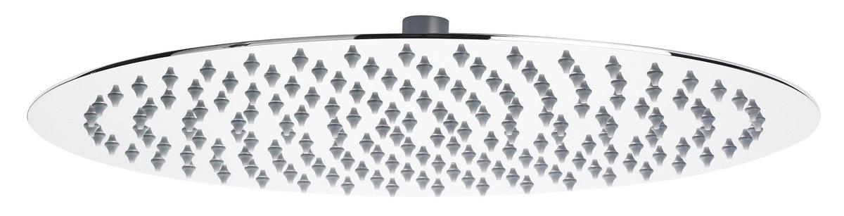 Hudson Reed Fixed Shower Heads Fixed Head, Round Minimalist Design, Shower Accessories, Chrome, 400mm Diameter