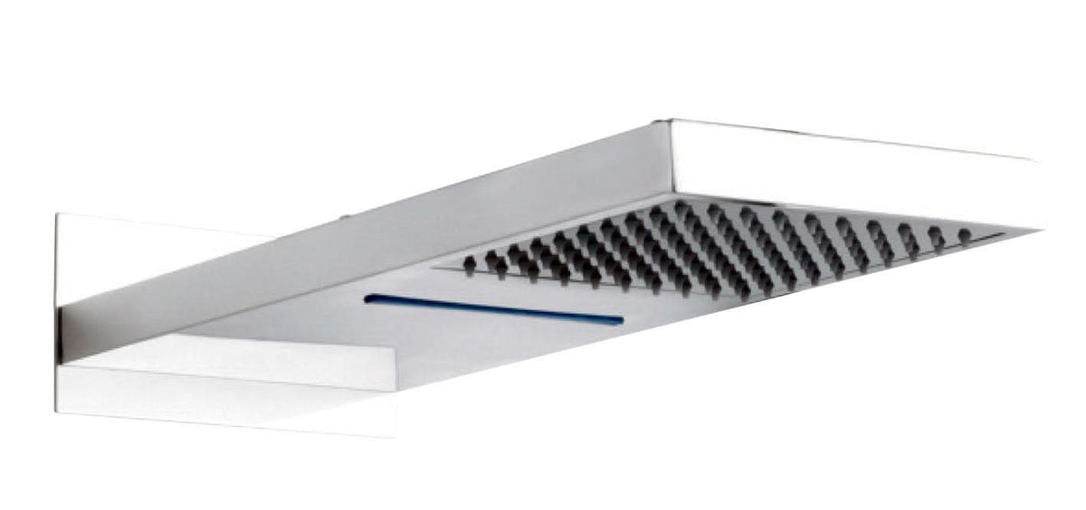 Hudson Reed Hudson Reed Fixed Shower Heads Fixed Head, Ultra Thin Minimalist Design, Shower Accessories, Chrome, 500mmX200mm