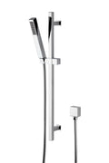 Hudson Reed Slide Rail Kits Kubix Slide Rail Kit, Single Function Rectangular Handset, Chrome