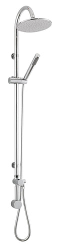 Hudson Reed Multi Option Round Shower Kits Destiny Shower Riser Rail, Minimalist Design, Chrome