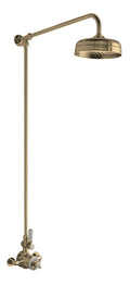 Old London Shower Kits Wall Mounted Thermostatic Shower Valve & Kit, Premium Quality Thermostatic Shower Valve in Brushed Brass