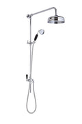Old London Shower Kits Rigid Riser Kit, Durable and Premium Quality Shower Riser Rail, Chrome & Black