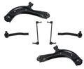 Front Lower Control Arms Outer Tie Rods and Links For Nissan Sentra 2013-2019