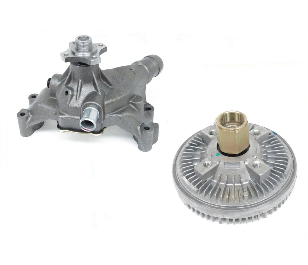 Cooling Water Pump & Fan Clutch for 01-02 Chevy & GMC C & G 3500 8.1L V8