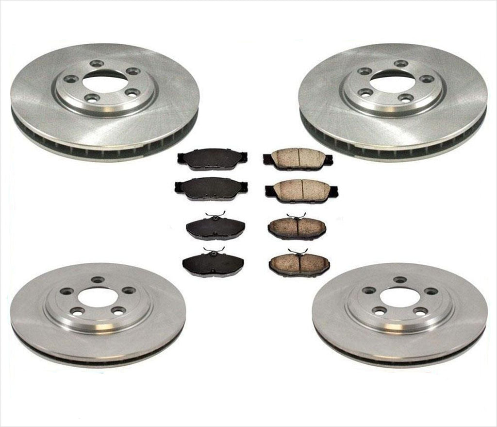 Front Rear Disc Brake Rotors Brake Pads for Lincoln LS 2000 2001 2002 2005 2006