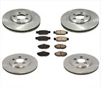 Front Rear Disc Brake Rotors Brake Pads for Lincoln LS 2000 2001 2002 2005 2006