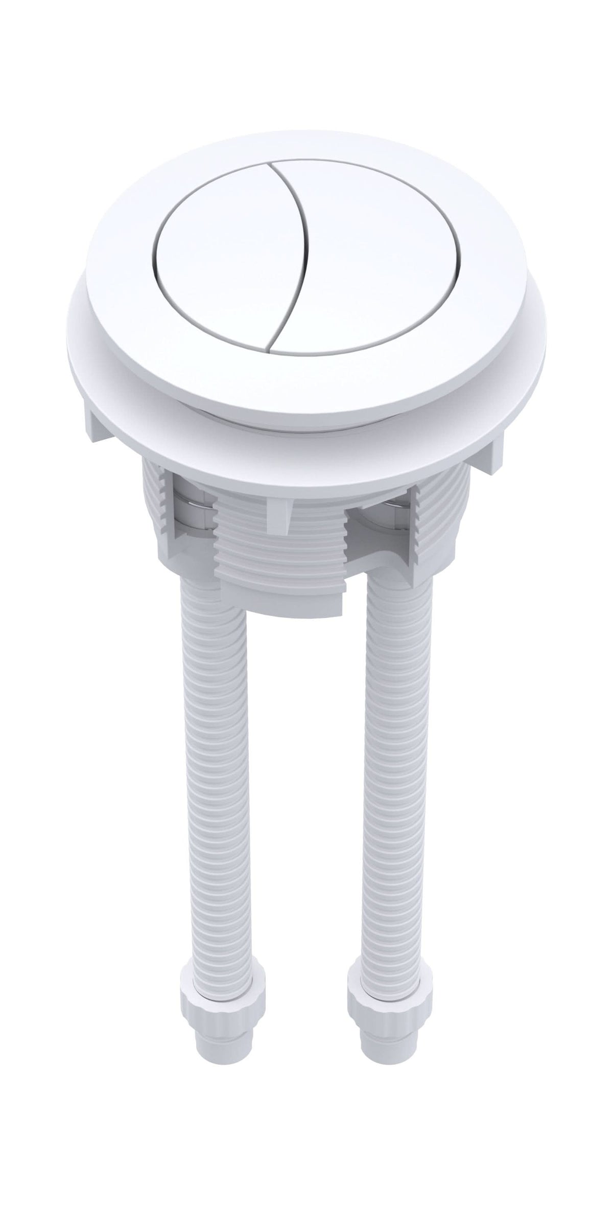 Nuie Cistern Push Button, Durable Toilet Accessories for Bathroom in Matt White