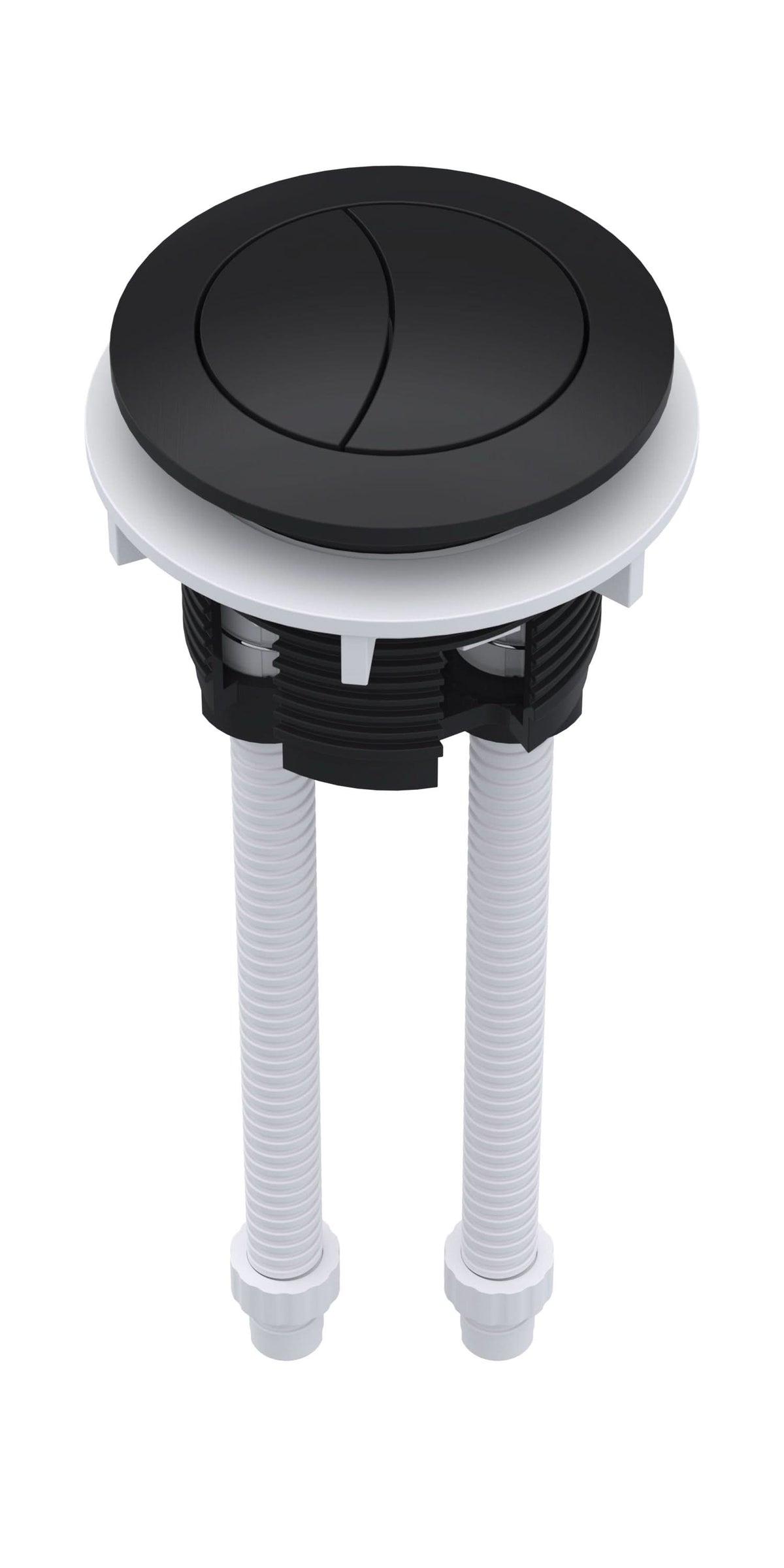 Nuie Cistern Push Button, urable Toilet Accessories for Bathroom in Matt Black