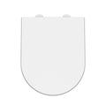 Nuie D Shape Soft Close Toilet Seat Black, Quick Release, Stainless Steel Nylon Hinges, Stylish for Modern Toilets 450x370mm