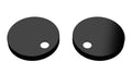 Nuie Matt Black Toilet Seat Cover Caps, Easy Fit Toilet Accessories for Washroom Finishing Touch, Includes Fixings