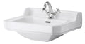 Hudson Reed Richmond Traditional Wall Hung Basin, Victorian Style Sink with 1 Tap Holes, Wall Mounted Small Ceramic Wash Basin, Classic White
