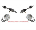 Front CV Axles & Hub Bearings For LIMITED SLIP DIFFERENTIAL Jeep Commander 06-10