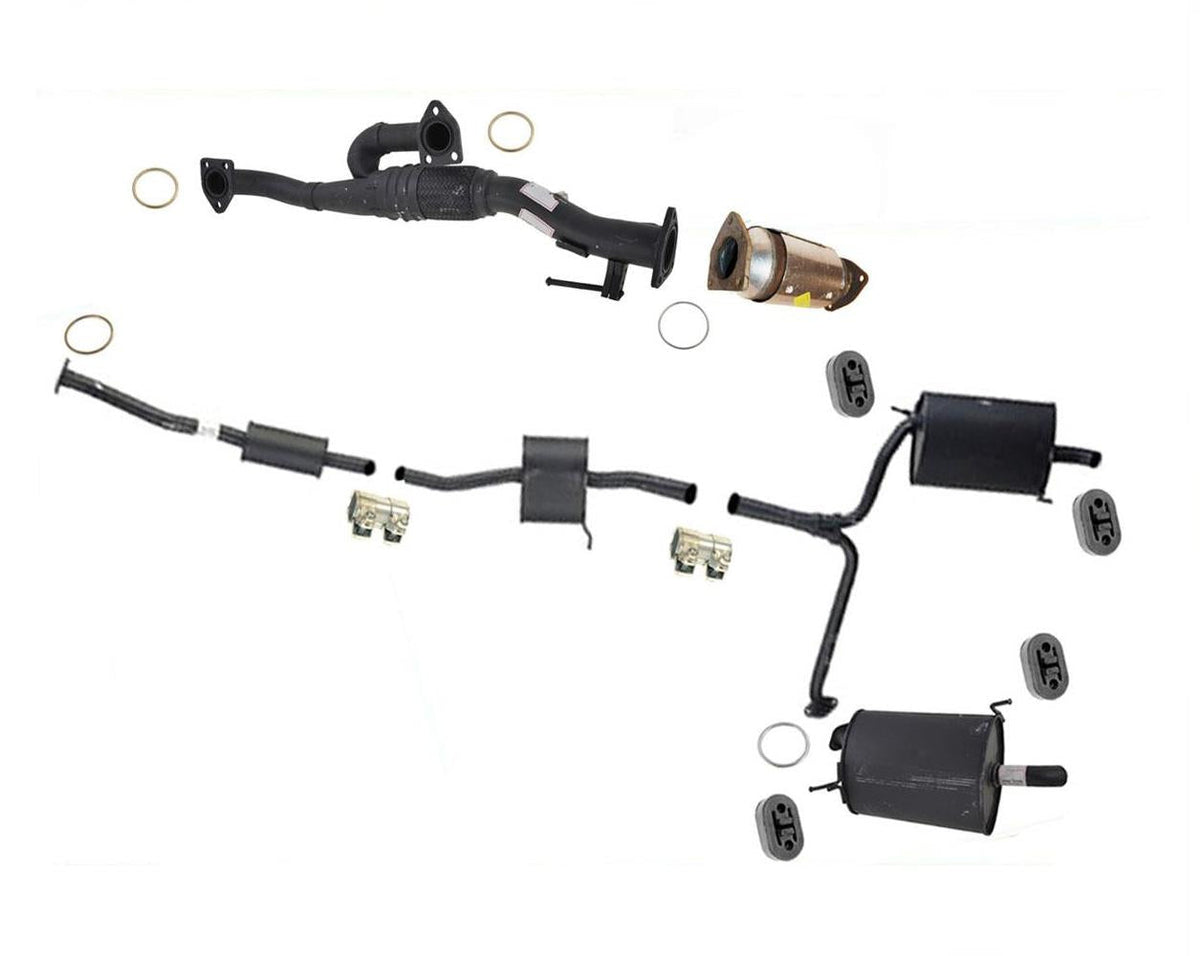 Front Y Pipe Convertor Resonator & Mufflers for Honda Accord 4Door 3.0L 2003-05
