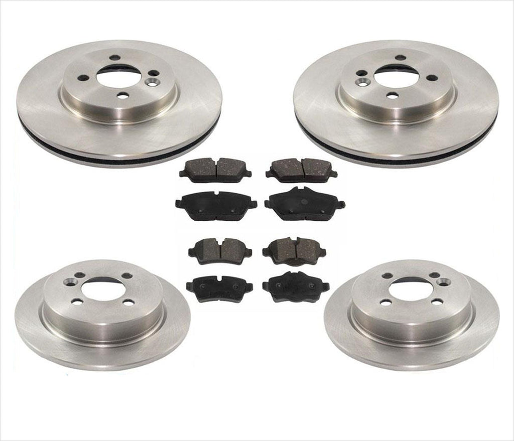 For 09-10 Clubman Base ( No S Model ) 294mm Front Brake Disc Rotors & Pads 6pc