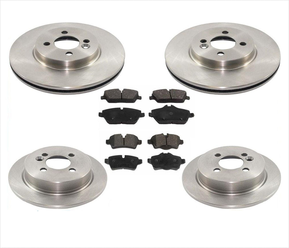 For 09-10 Clubman Base ( No S Model ) 294mm Front Brake Disc Rotors & Pads 6pc