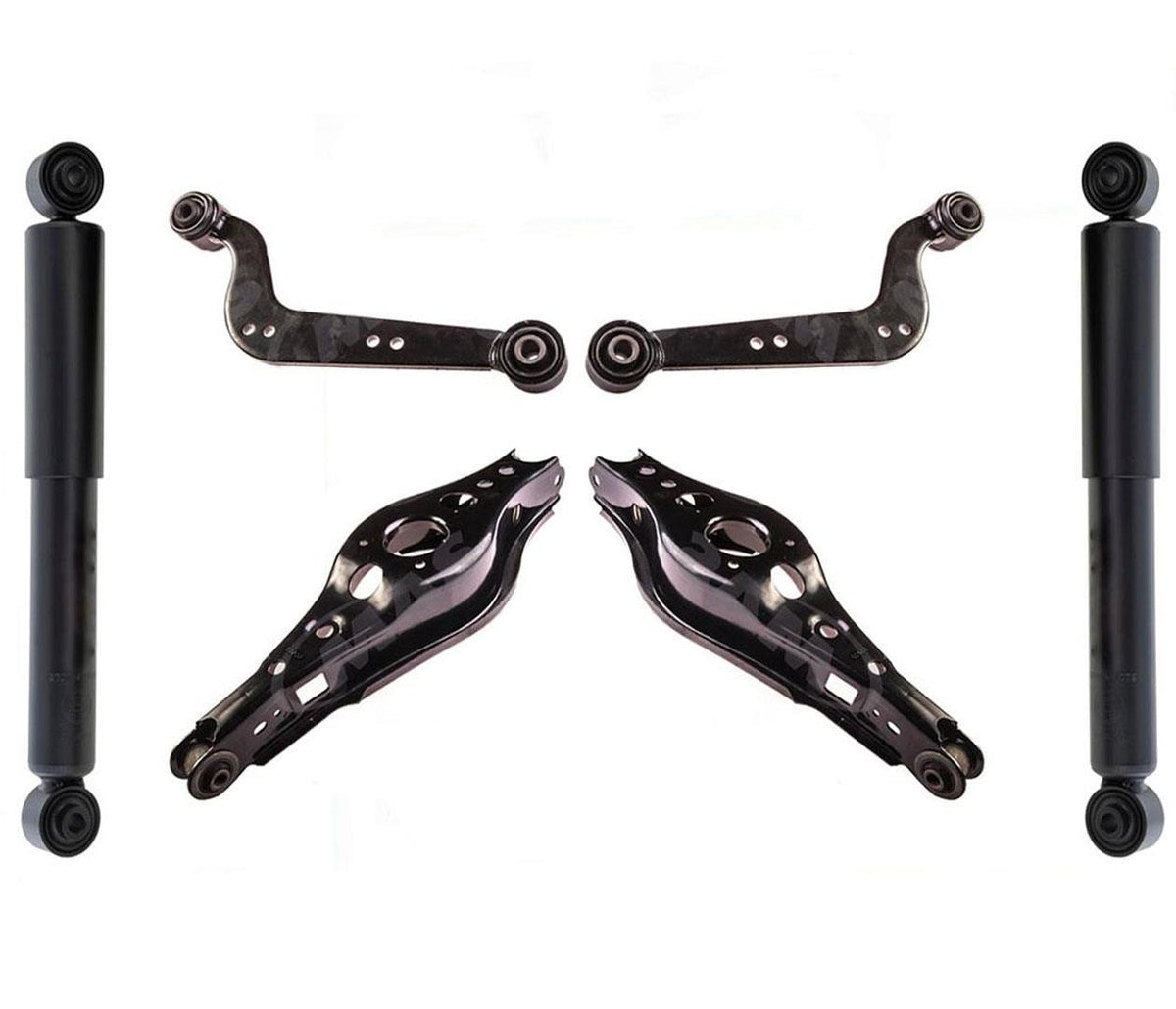 Rear Shocks - Lower & Upper Suspension Control Arms Set for 06-14 Toyota RAV4