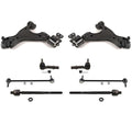Fits 09-17 Traverse Lower Control Arm Ball Joint Bracket W Bushings Tie Rods 8Pc