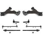 Fits 09-17 Traverse Lower Control Arm Ball Joint Bracket W Bushings Tie Rods 8Pc