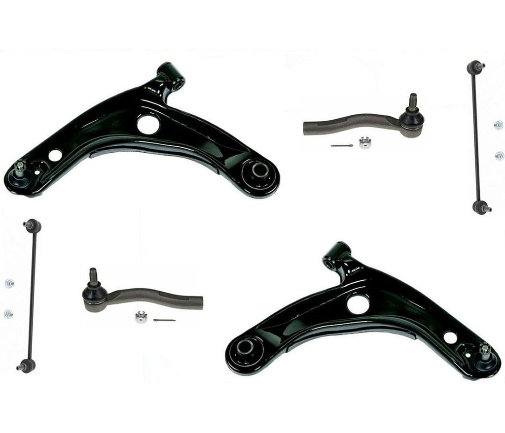 Front Lower Control Arms Outer Rods Sway Bar Links for Toyota Yaris 2006-2016