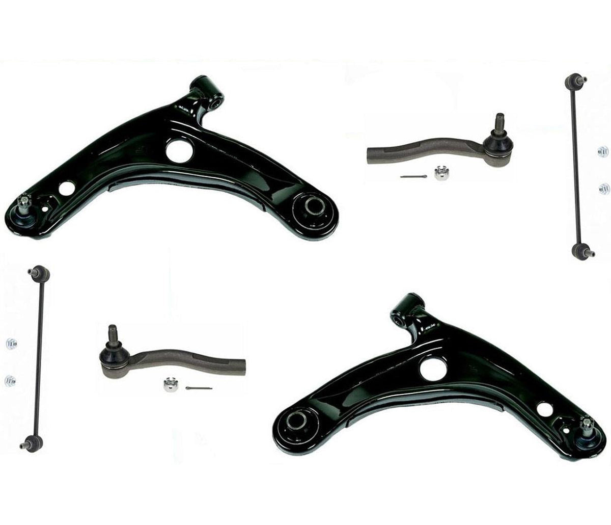 Front Lower Control Arms Outer Rods Sway Bar Links for Toyota Yaris 2006-2016