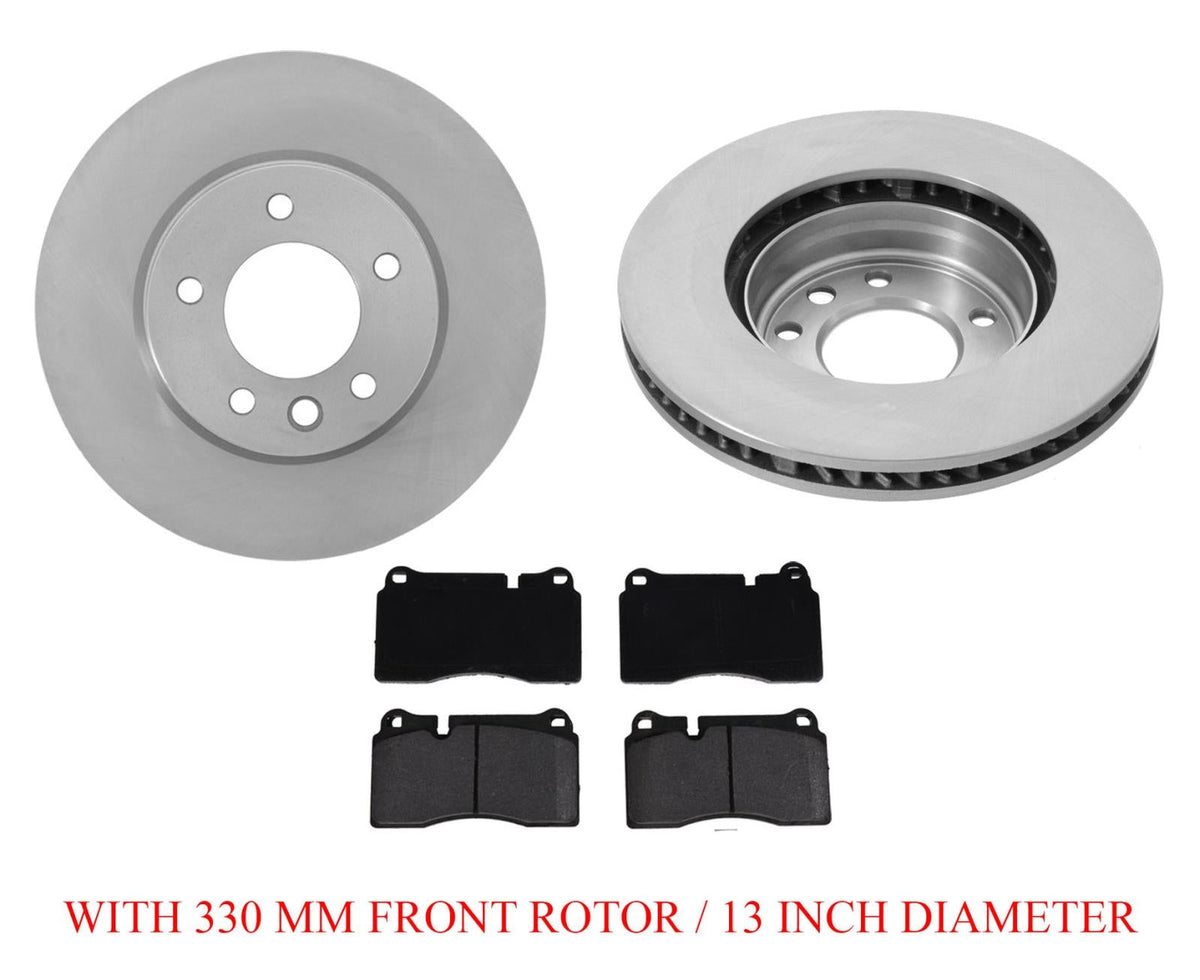 Front Disc Brake Rotors Disc Brake Pads for Volkswagen Touareg 2011 2015 2017