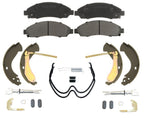 Front Ceramic Brake Pads & Rear Brake Shoes Hardware For 2004-2008 GMC Canyon