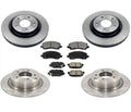 F & R Brake Rotors & Brake Pads Front Wheel Drive for Mitsubishi Outlander 13-15