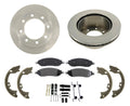 Rear Disc Brake Rotor Ceramic Pads Fits 08-10 Ford F250 Super Single Rear Wheel