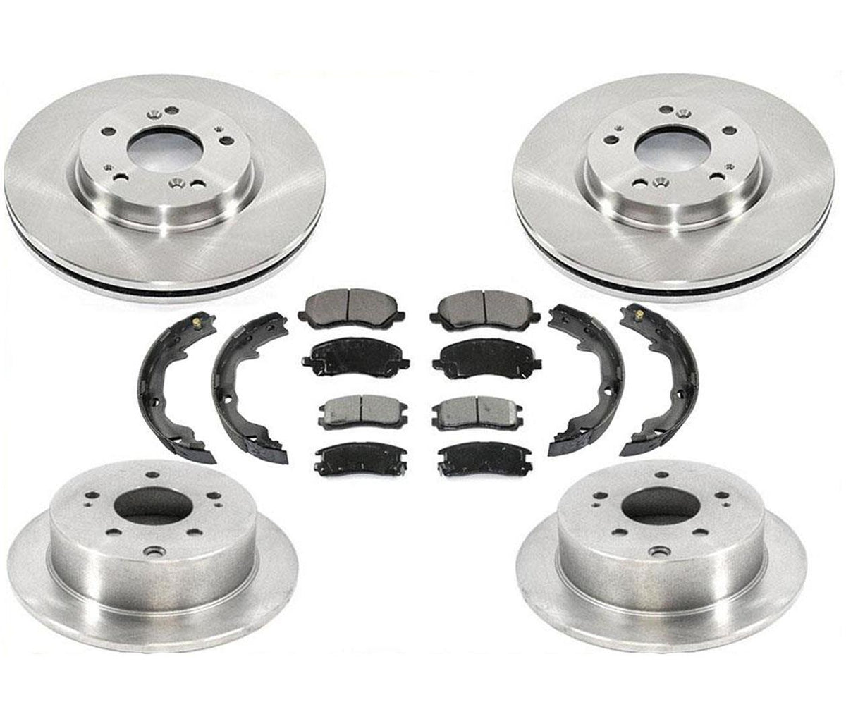 06-12 For Mitsubishi Eclipse 2.4L 4 Cyl FR R Brake Disc Rotors Pad Parking 7p