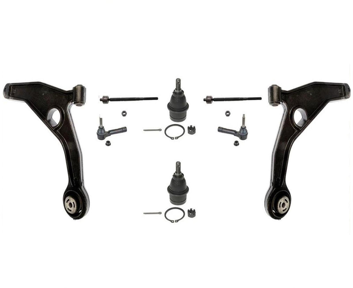 For 09-2015 Dodge Journey Low Control Arm With Ball Joints Tie Rods 10Pc