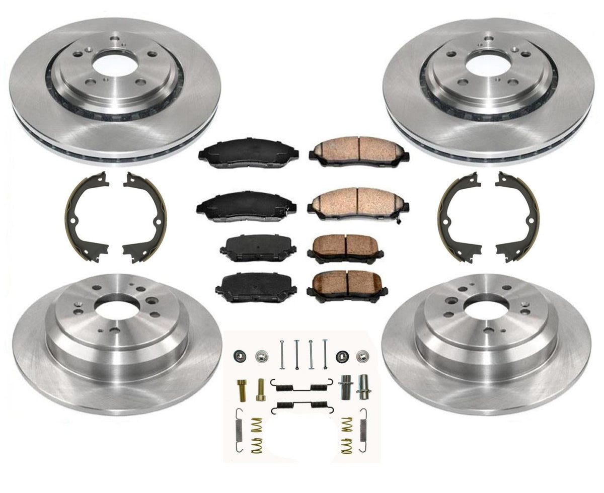 Front & Rear Brake Rotors Brake Pads for Honda Pilot Kit 2016-2019 8pc